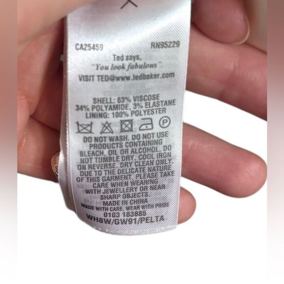 Ted Baker White Pelta Top size 1 - Picture 6 of 6